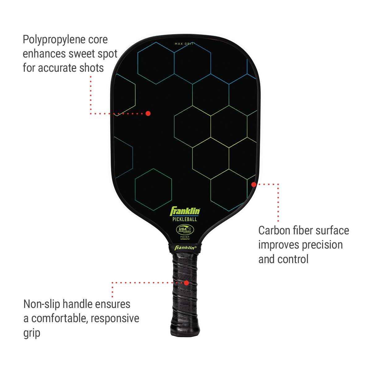 Franklin Senior Point Pickleball Paddle