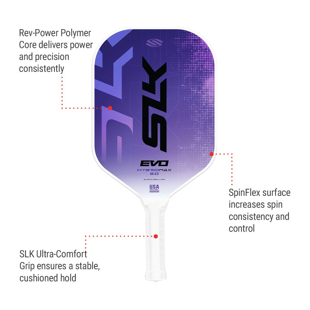 Selkirk Evo Hybrid Max Senior Pickleball Paddle