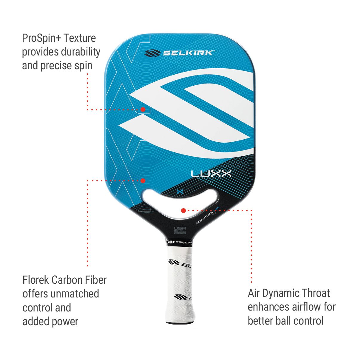 Selkirk Luxx Control Air S2 Senior Pickleball Paddle