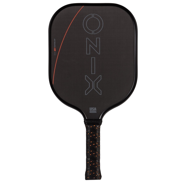 Onix Evoke Premier Pro Raw Carbon fibre Pickleball Paddle Front_Flat