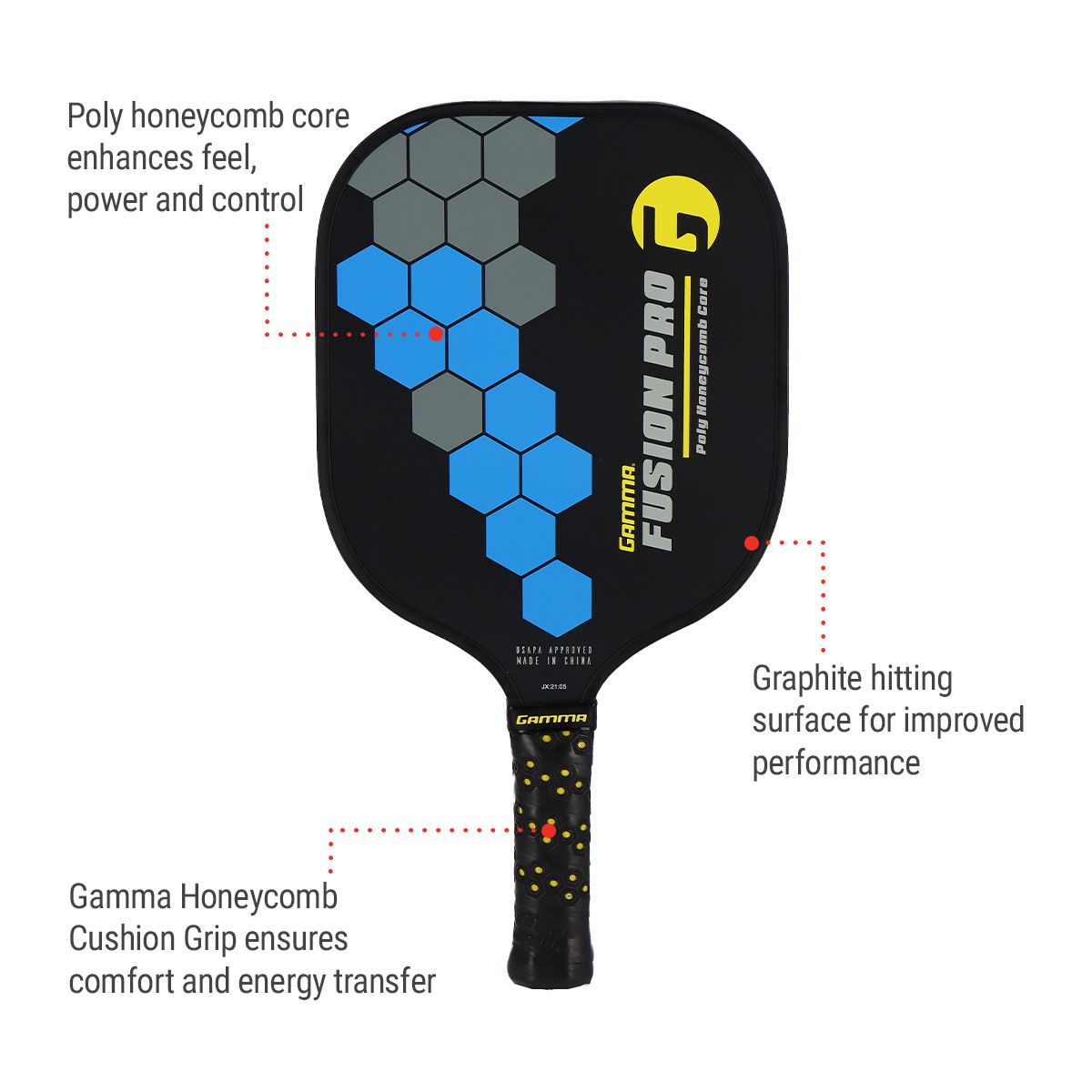 Gamma Fusion Pro Pickleball Paddle