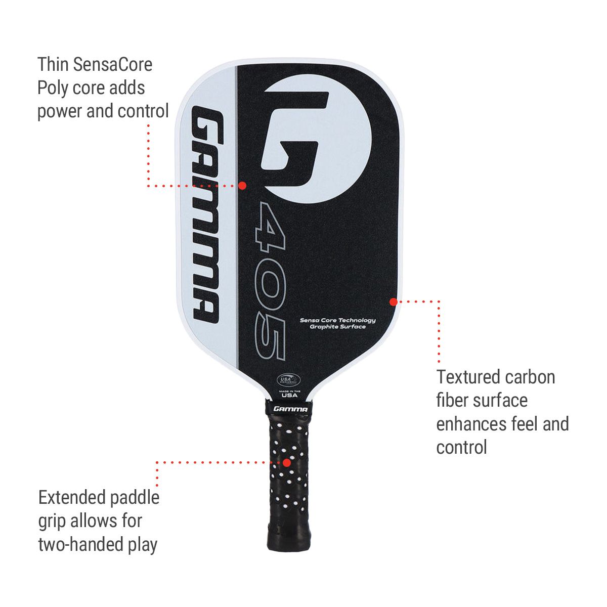 Gamma 405 Senior Pickleball Paddle