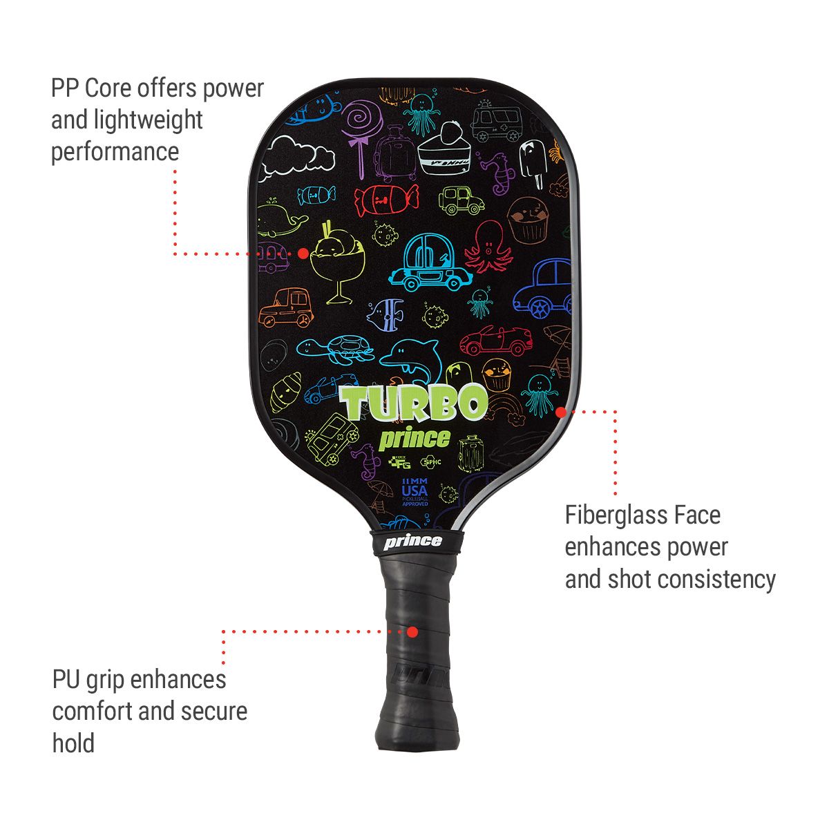 Prince Turbo Junior Pickleball Paddle