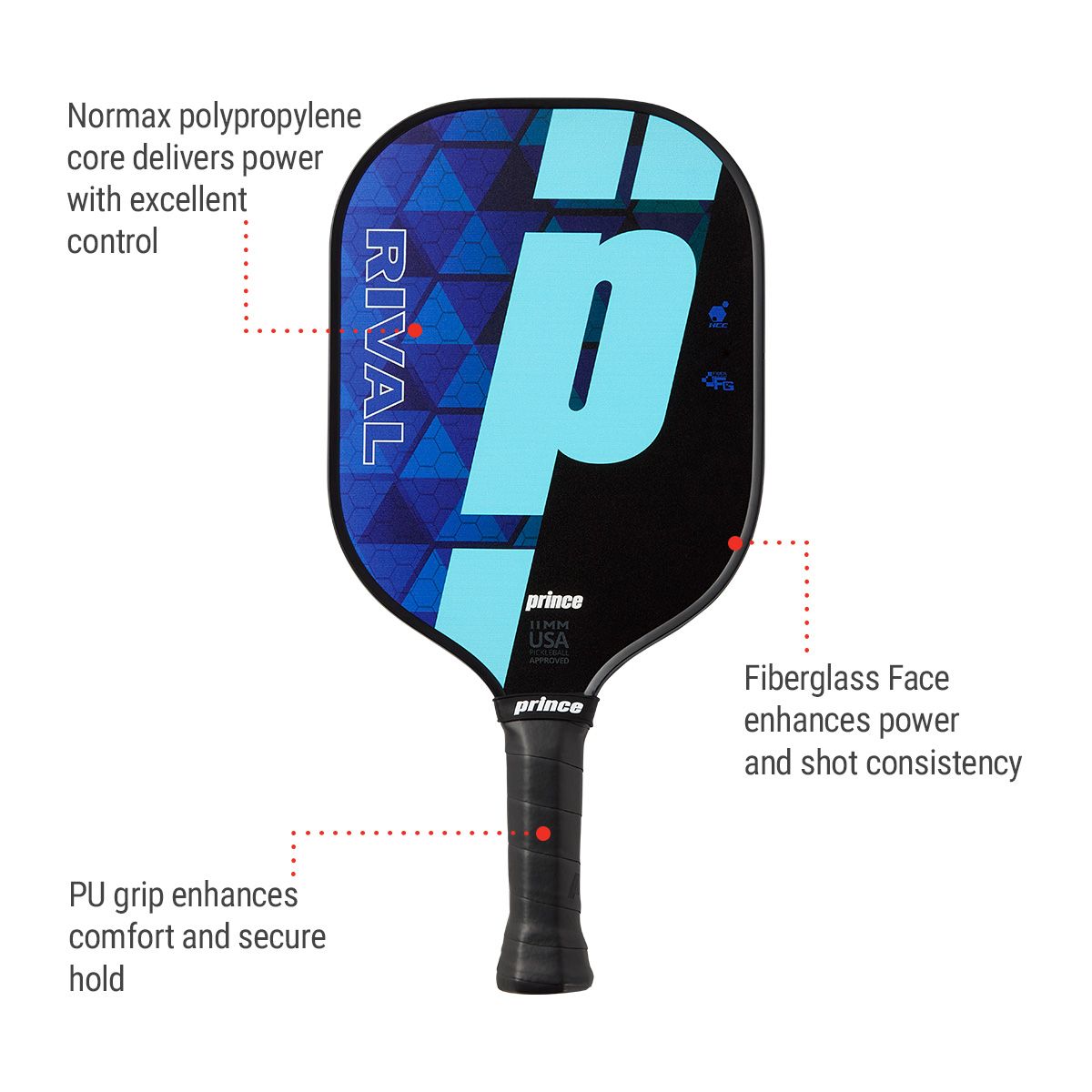 Prince Rival Senior Pickleball Paddle