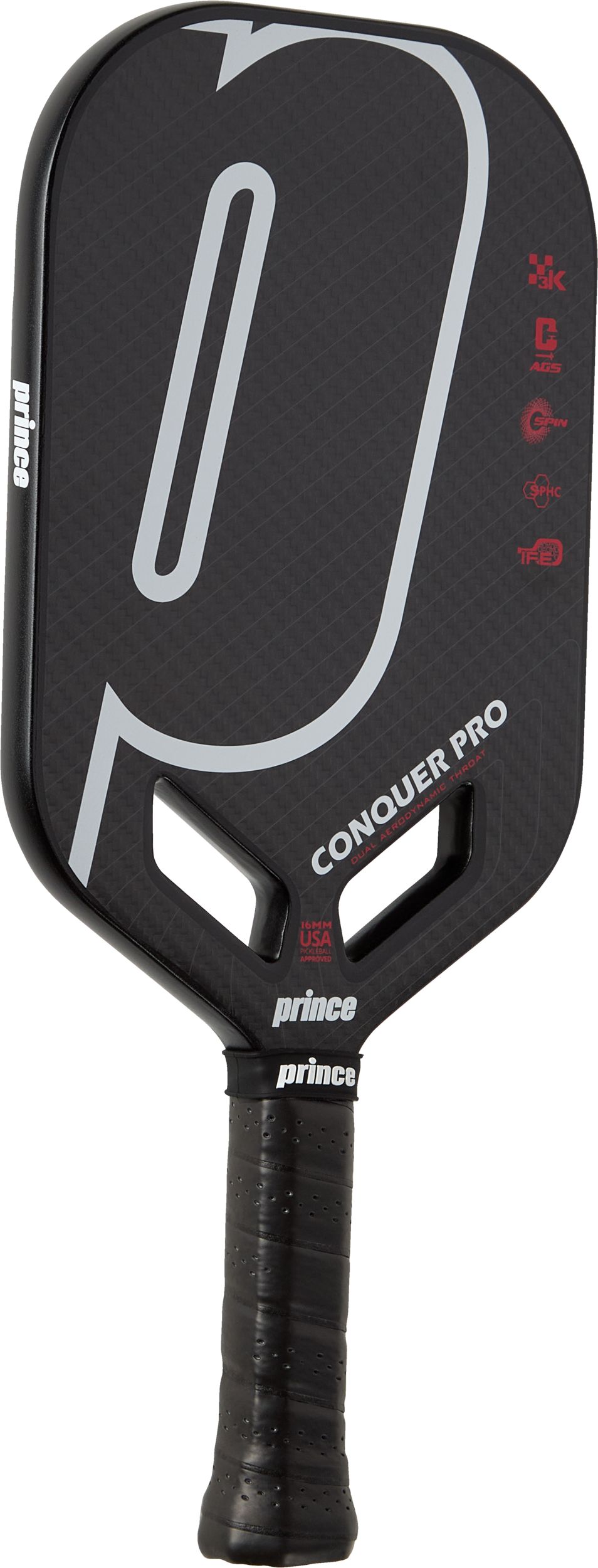 Prince Conquer Pro Raw Carbon Senior Pickleball Paddle