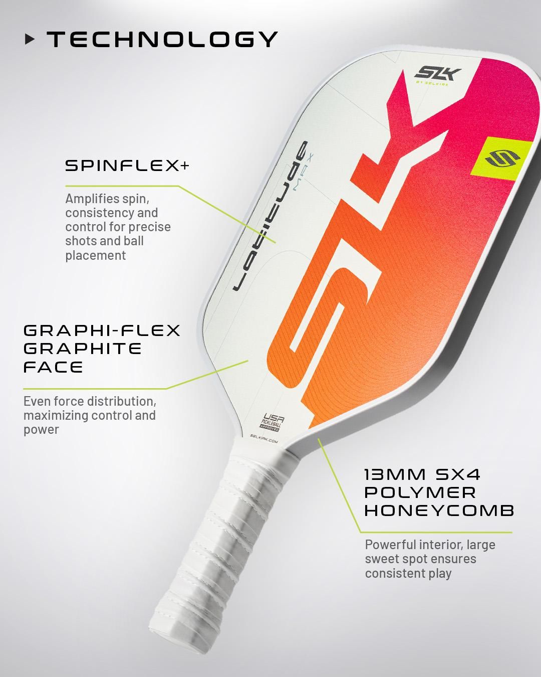 Selkirk Latitude Max Senior Pickleball Paddle - 13mm