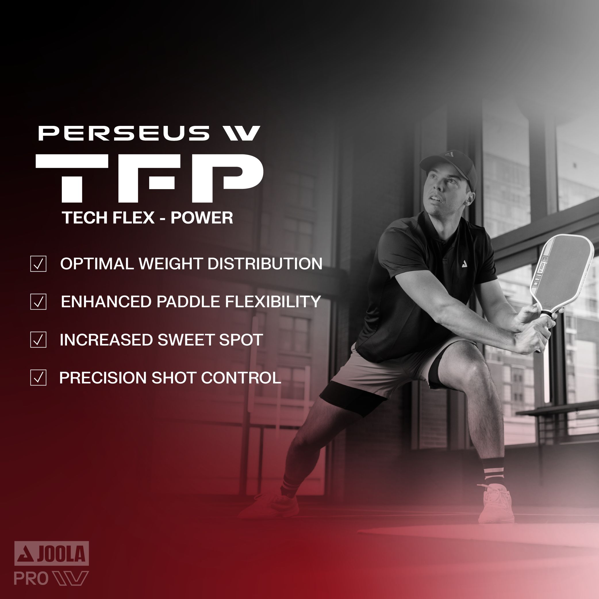 JOOLA Ben Johns Perseus Pro IV 16 mm Pickleball Paddle