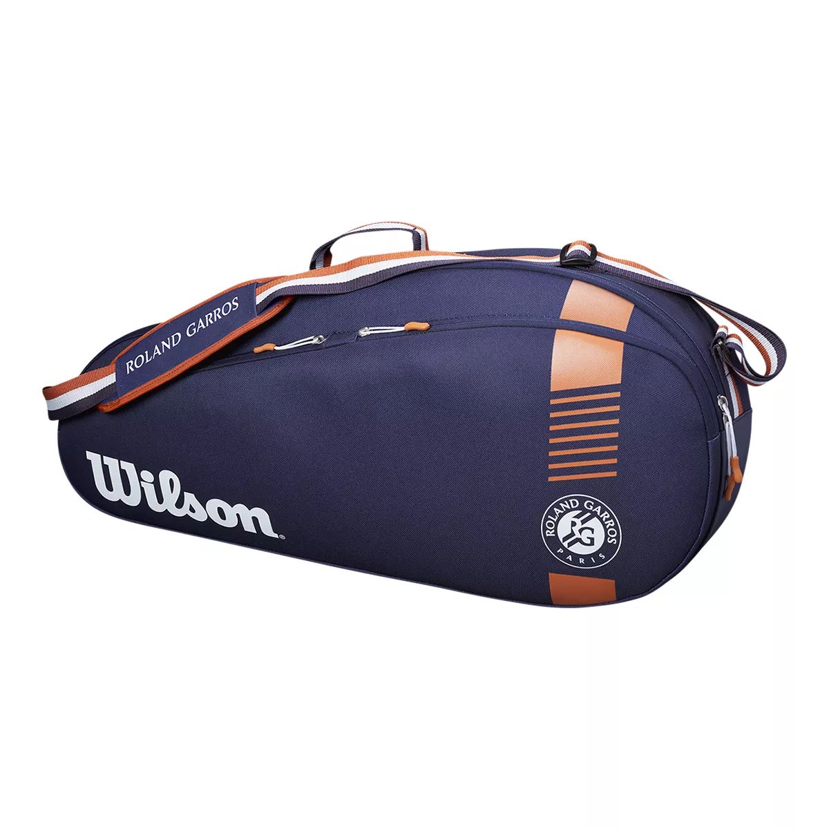 Wilson Roland Garros Team 3 Pack - 3 Racquet Tennis Bag Front_Elevated