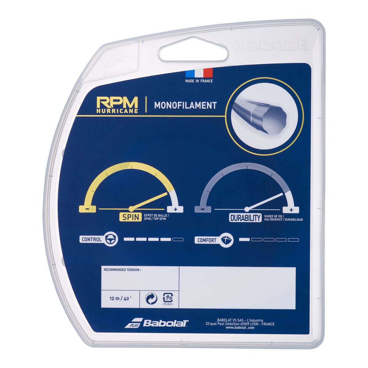 Babolat RPM Hurricane 16 Gauge String