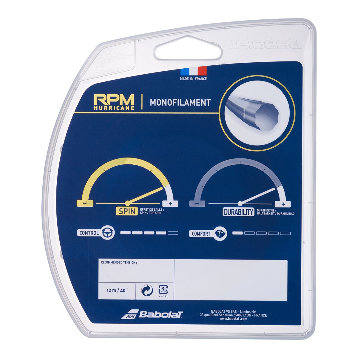 Babolat RPM Hurricane 17 Gauge String