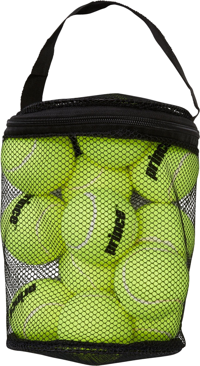 Prince Tennis 12 Ball Bag with Tennis Balls Front_Flat
