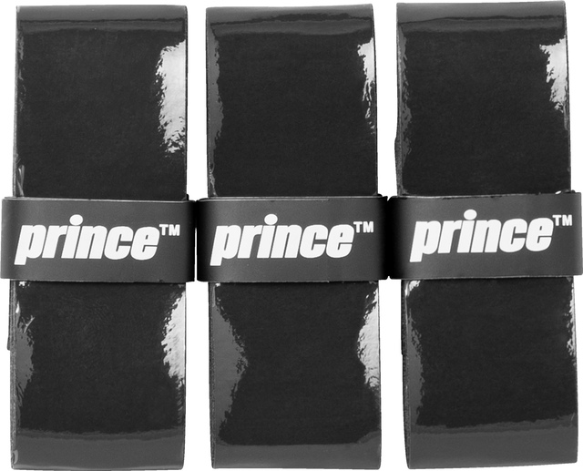Prince Overgrip, Black, 3-Pack Front_Flat