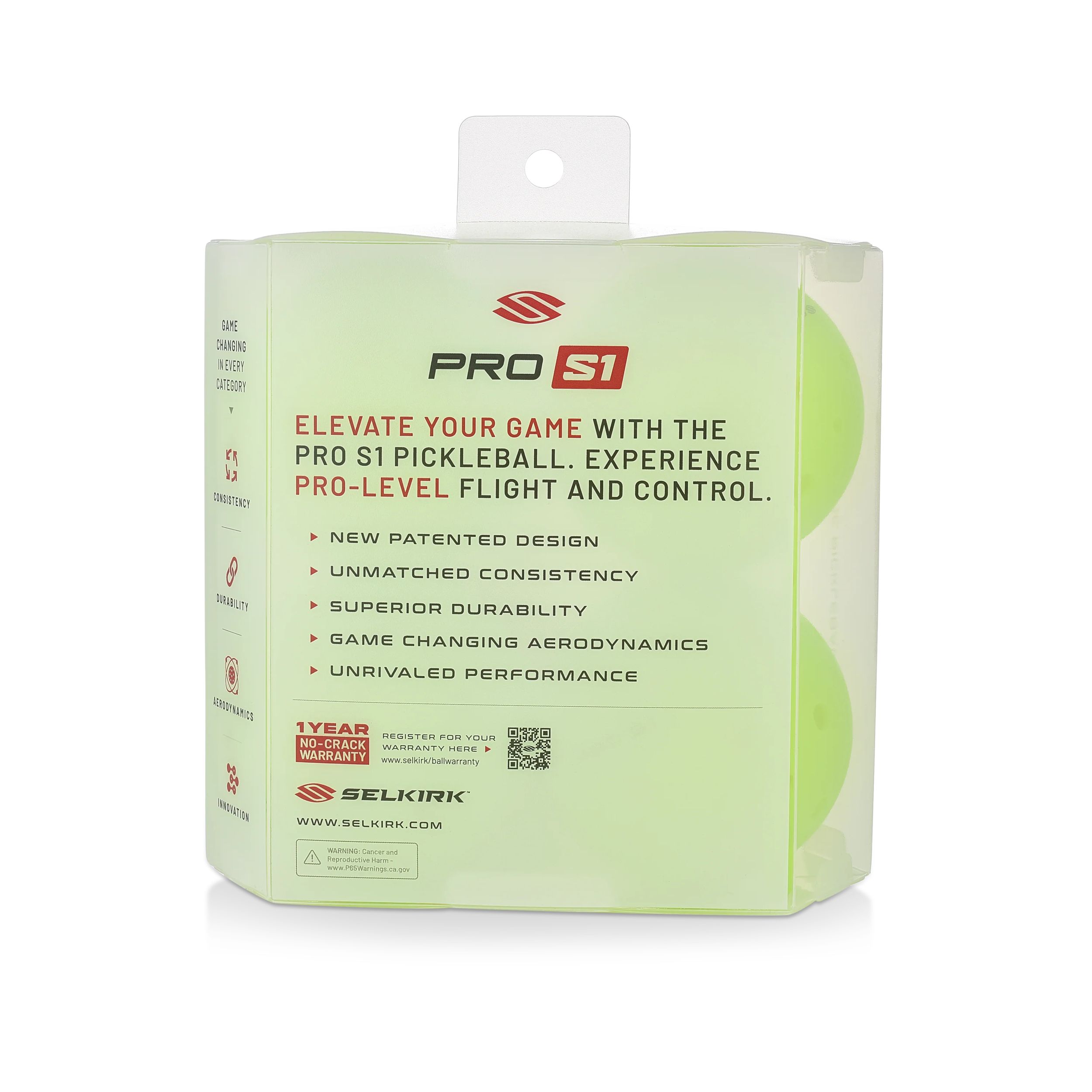 Selkirk Pro S1 Pickleball Balls - 4 Pack