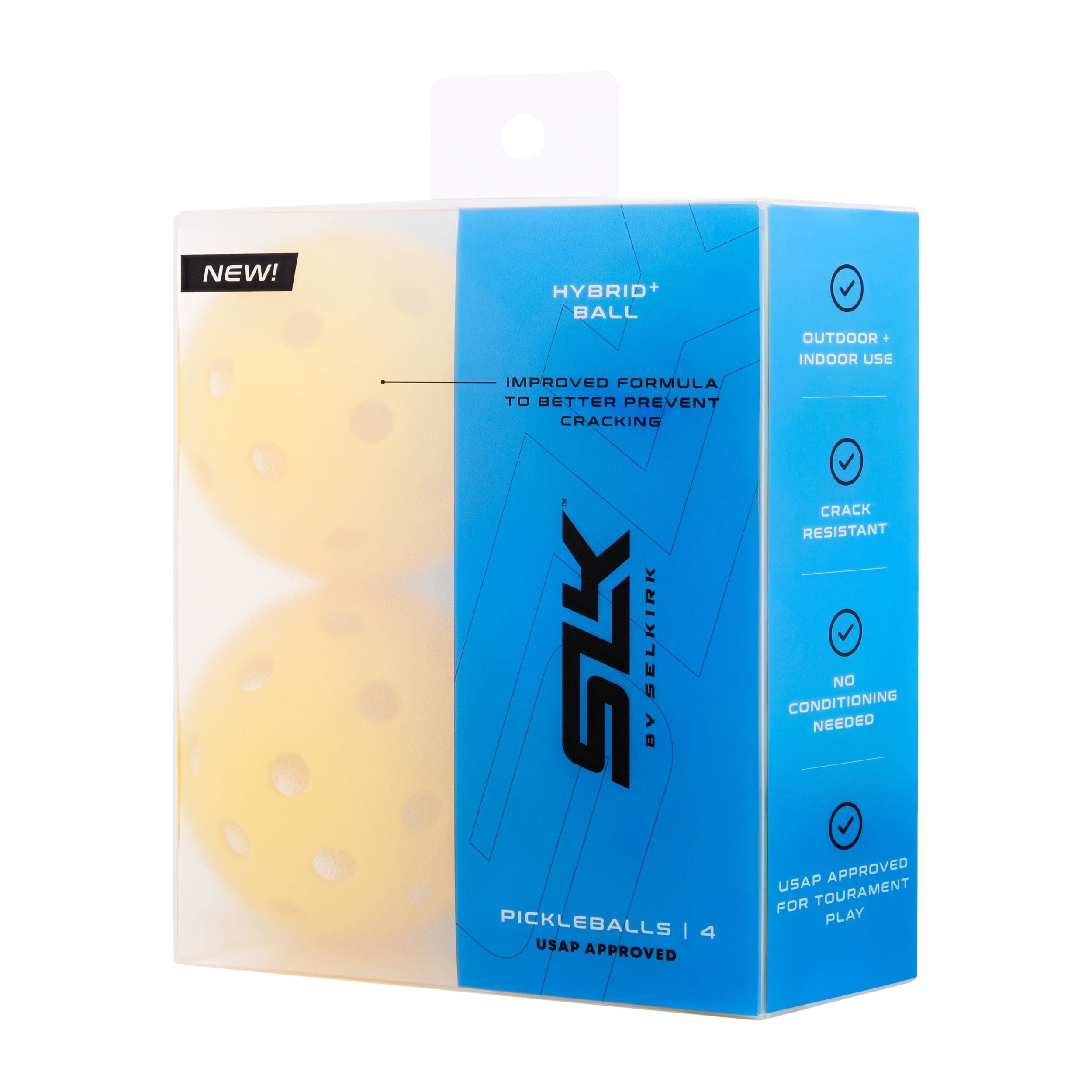 Selkirk Hybrid+ Pickleball Ball - 4 Pack