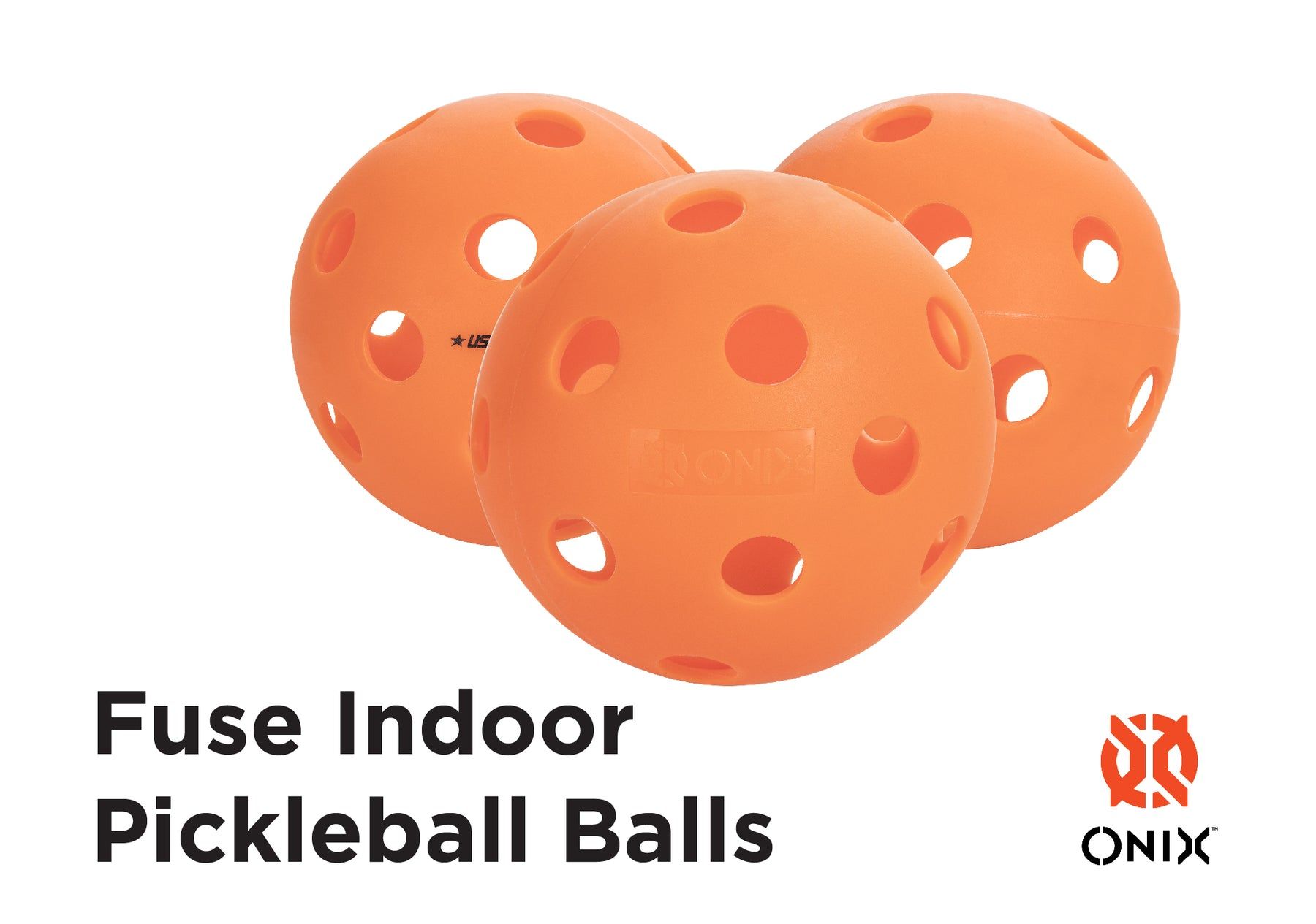 Onix Fuse Indoor Pickleball Ball - 3 Pack