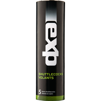 EXP Rallyflite 500 Badminton Nylon Shuttles 5-pk Front_Flat