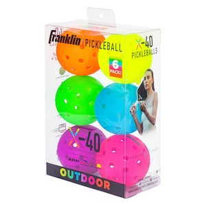 Franklin X-40 Outdoor Pickleball Ball 6-pk