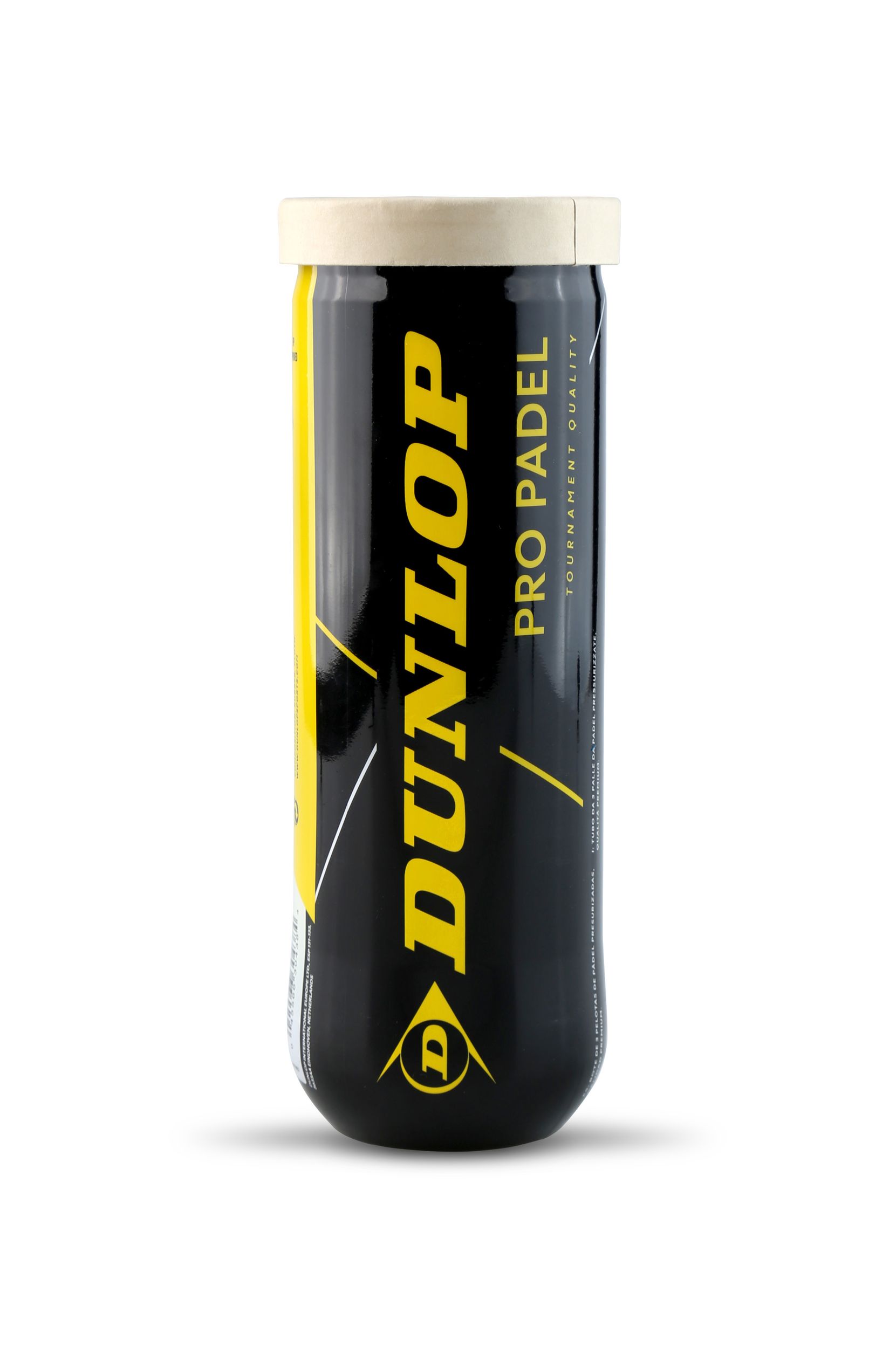 Dunlop Pro Padel 3-Ball Tube Front_Flat