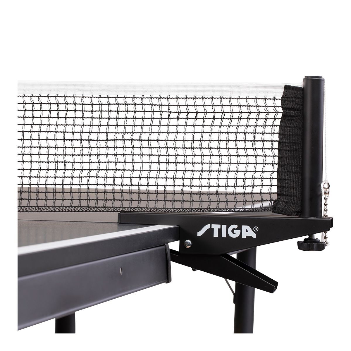 Stiga Premium Clipper/Net Post Table Tennis Set CloseUp