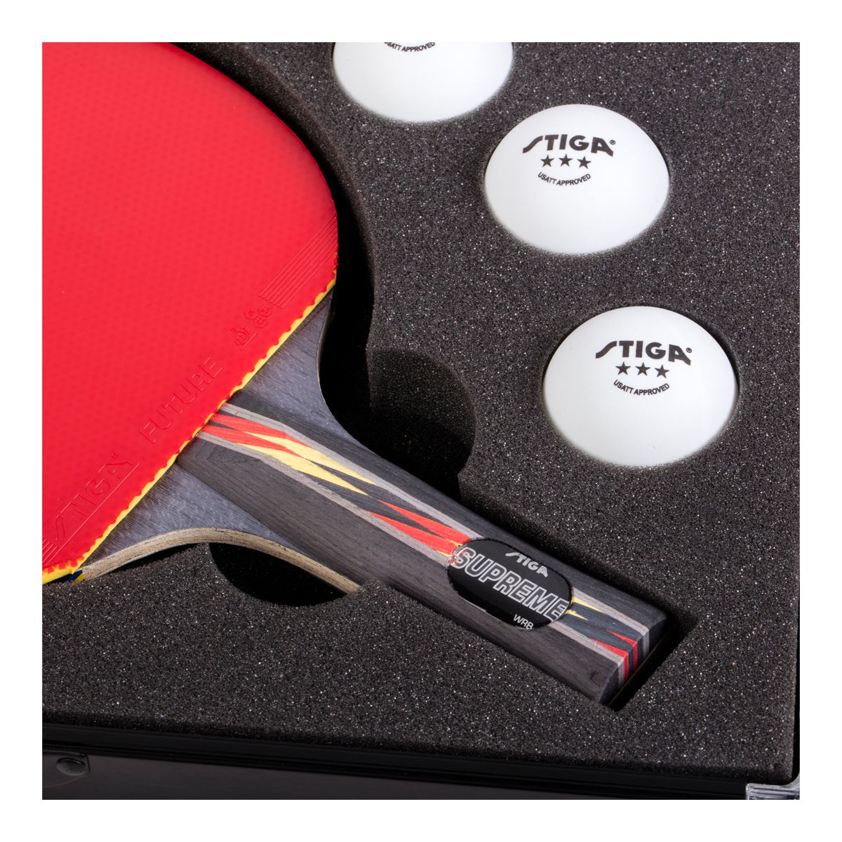 Escalade Stiga Aluminum Table Tennis Racket Case CloseUp