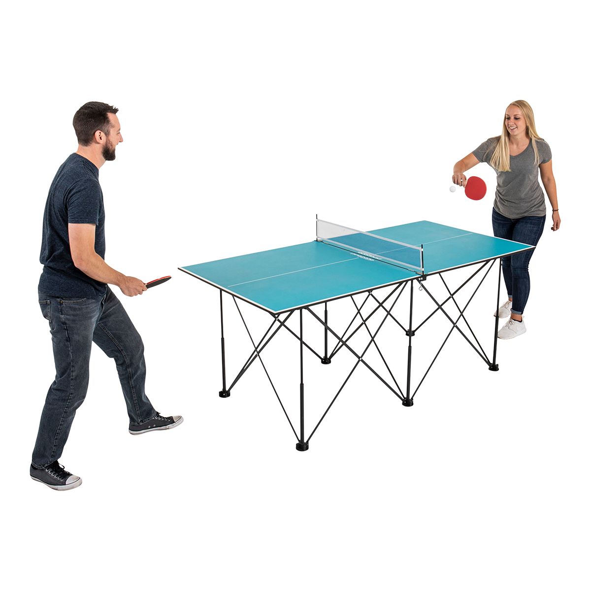Escalade Ping Pong 6' Pop Up Table Tennis Front_Angled_Left