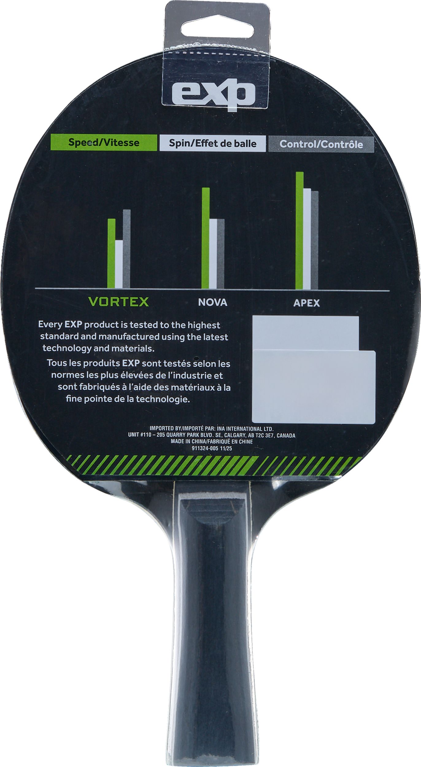 EXP Vortex 2 Star Table Tennis Paddle