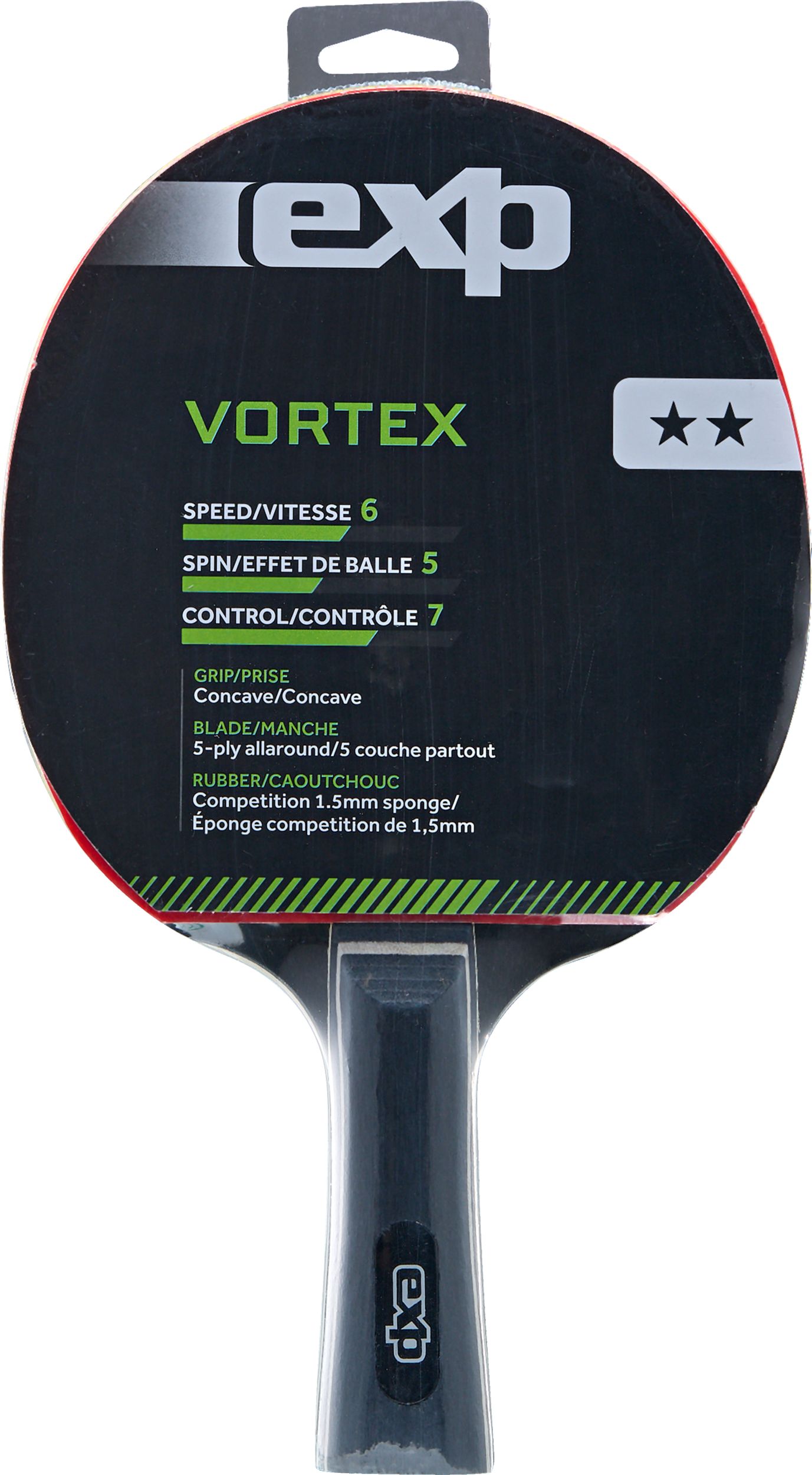 EXP Vortex 2 Star Table Tennis Paddle