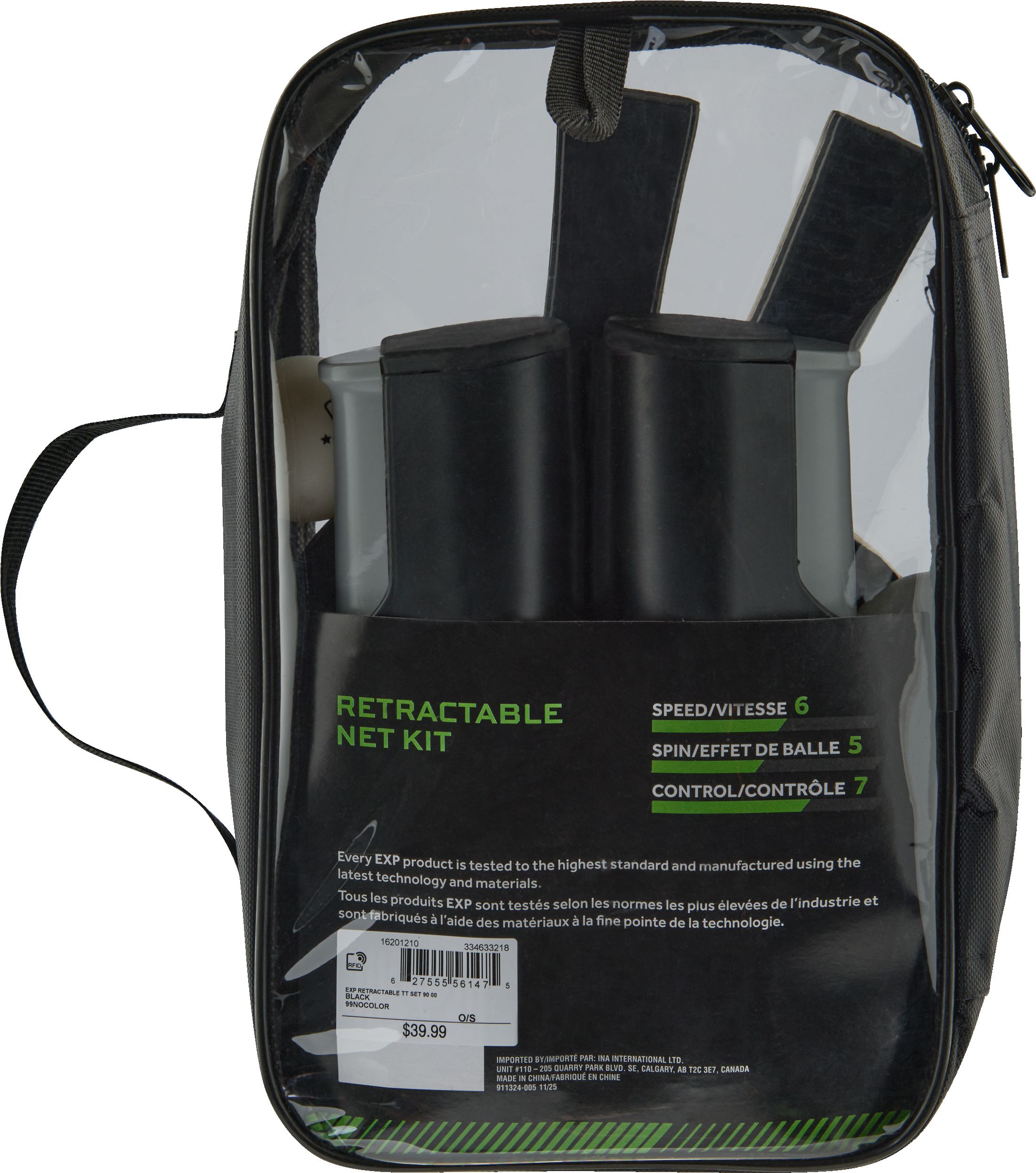 EXP Retractable Table Tennis Set