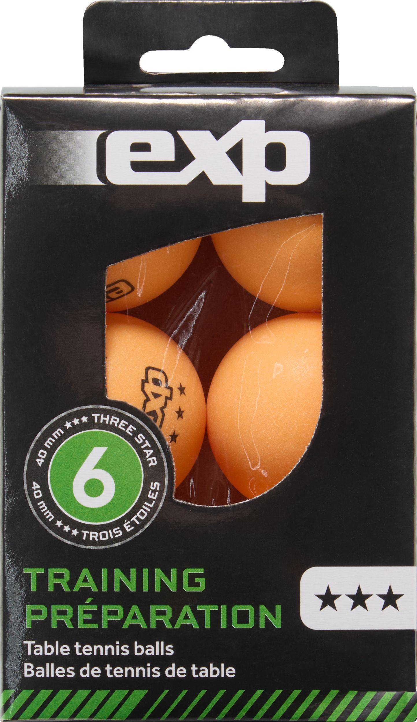 EXP 3 Star Table Tennis Balls 6-pk