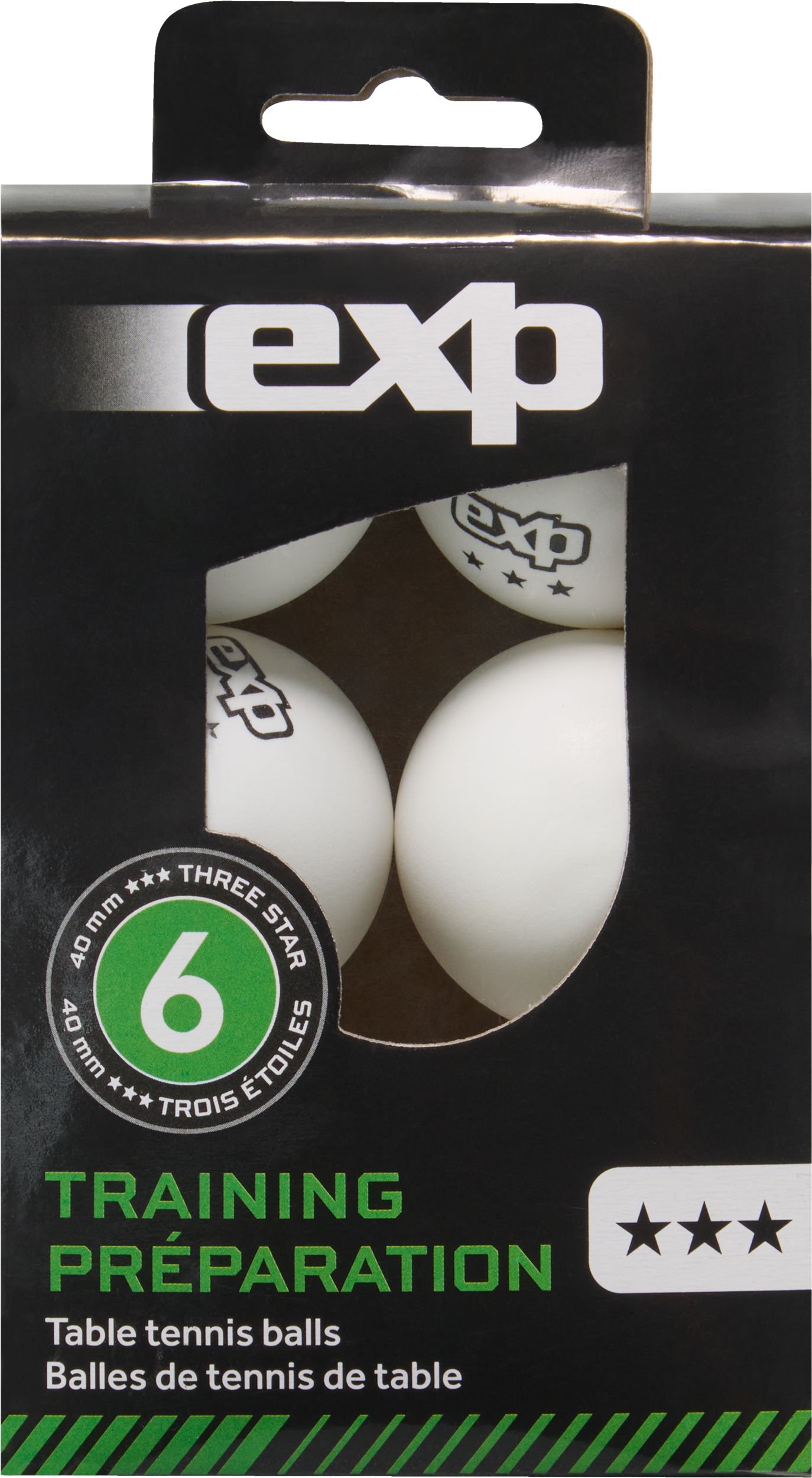 EXP 3 Star Table Tennis Balls 6-pk