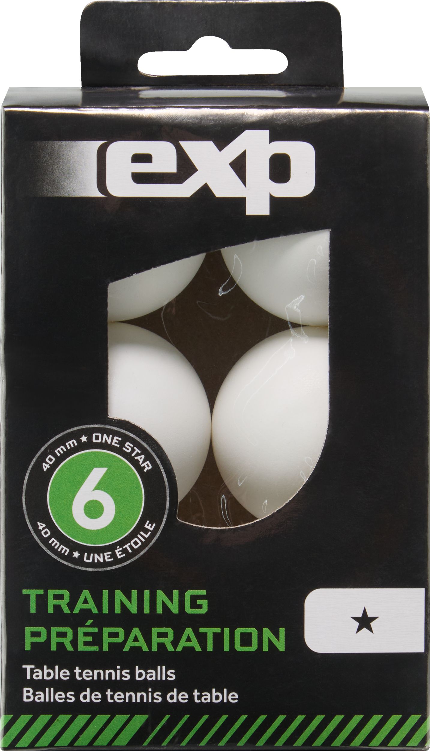 EXP 1 Star Table Tennis Balls 6-pk