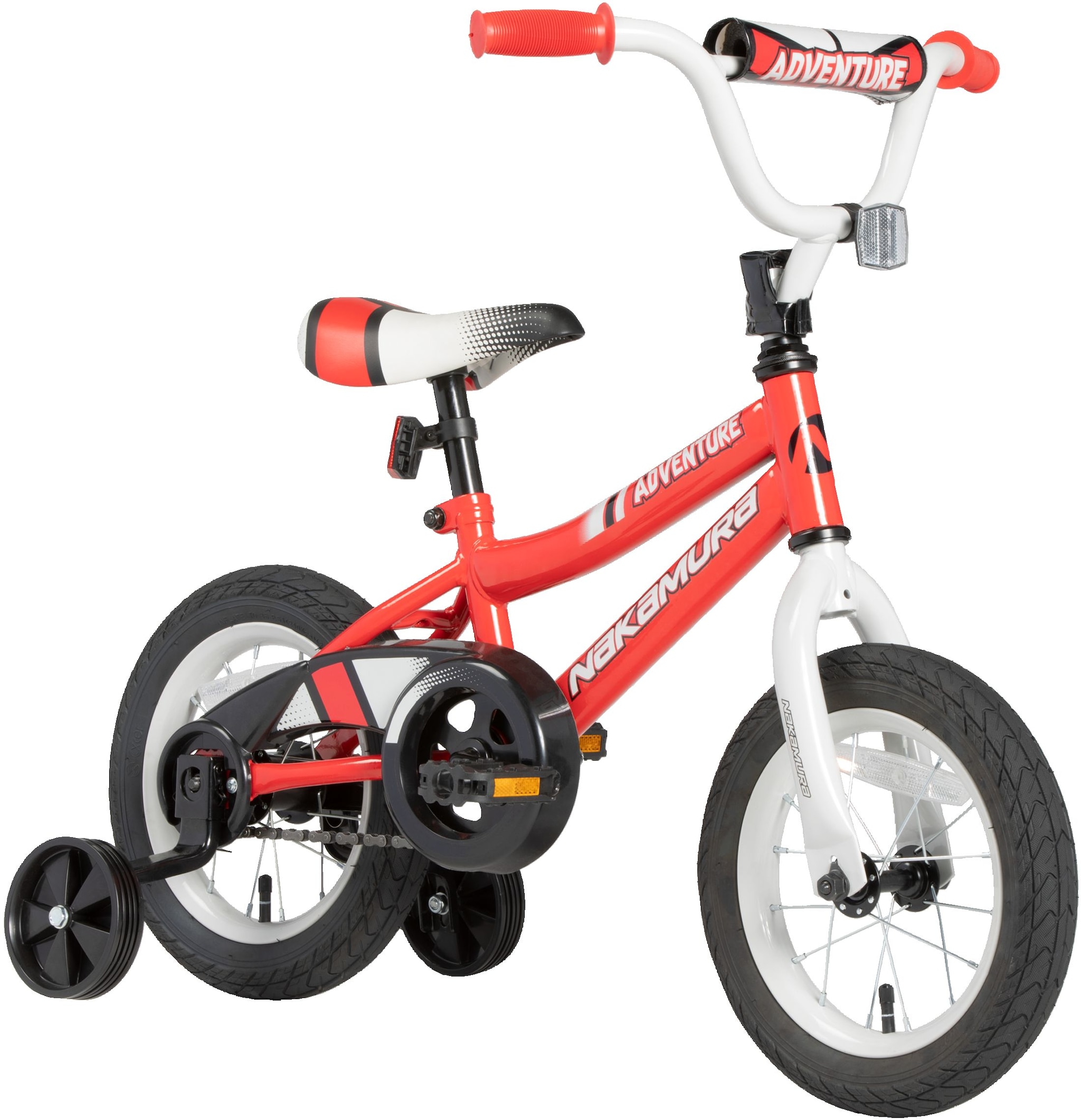 Nakamura Kids' Adventure 12" Bike, Training Wheels, Pedal Brakes