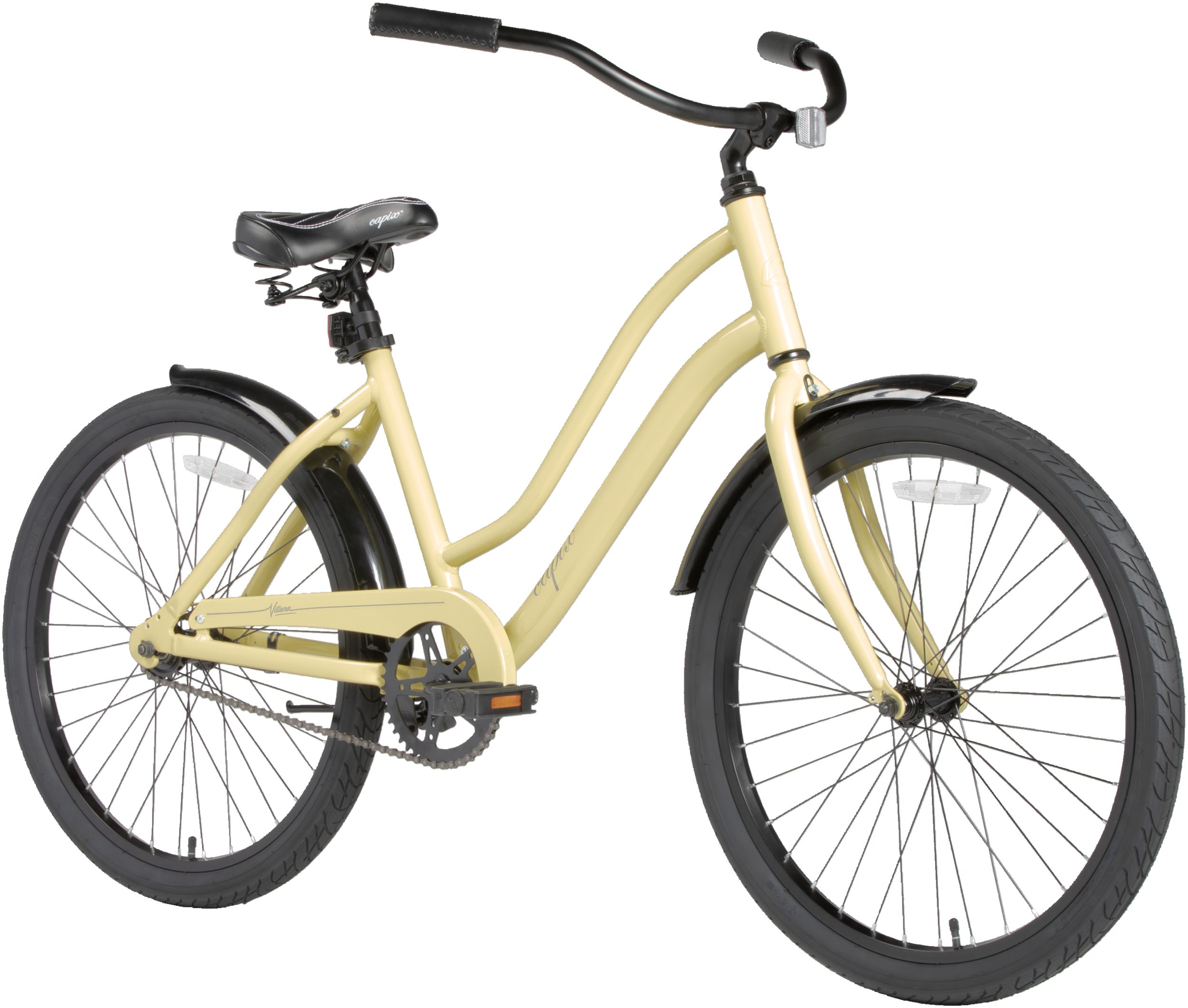 24 inch yellow cruiser bike best sale