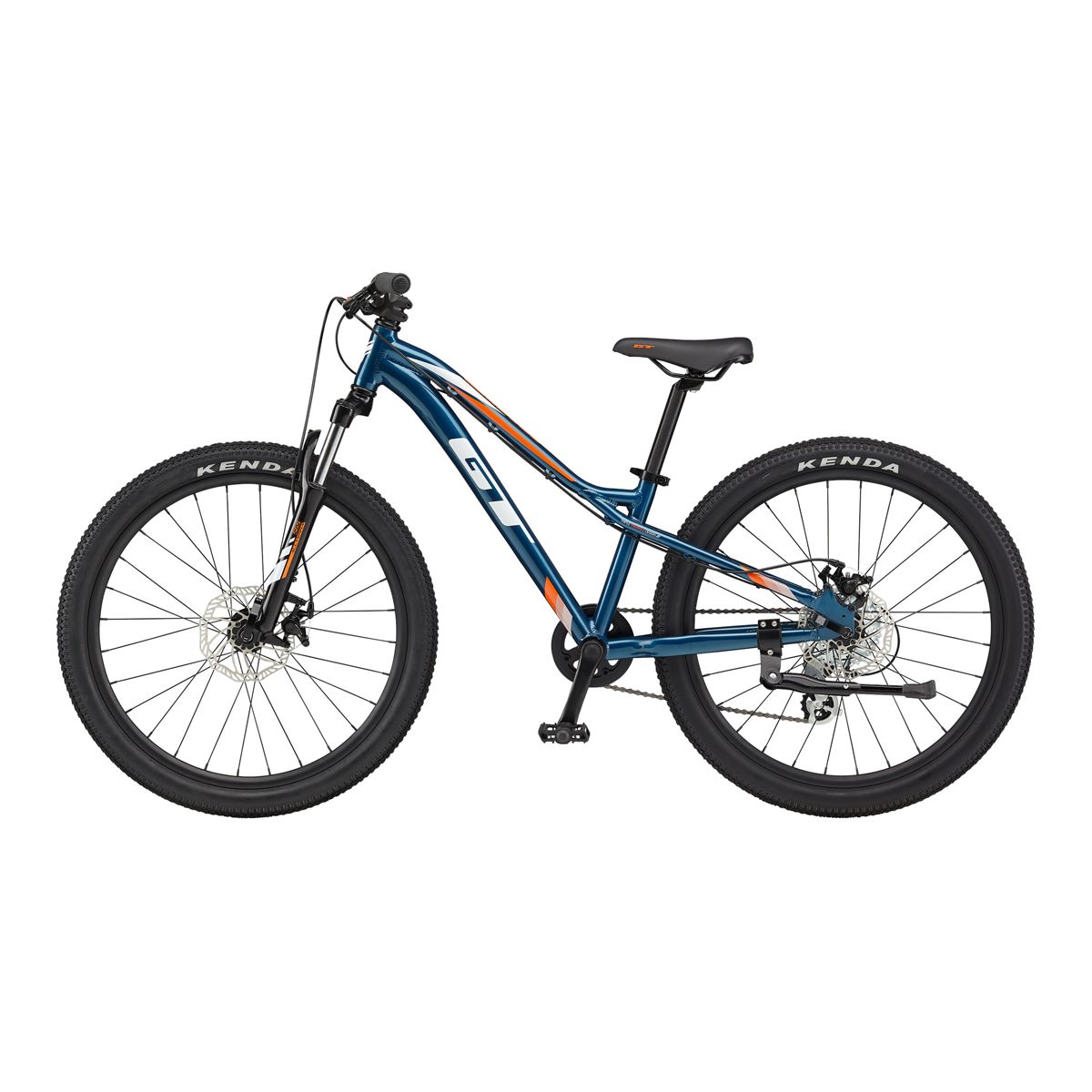 GT Kids' Stomper Ace 24" Junior Mountain Bike, 8 Speed, Alloy Frame, Mechanical Disc Brakes, Hardtail