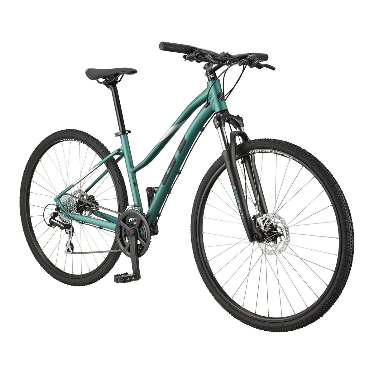 GT Women's Transeo Elite Low-Step 700c 16 Speed Hybrid Bike