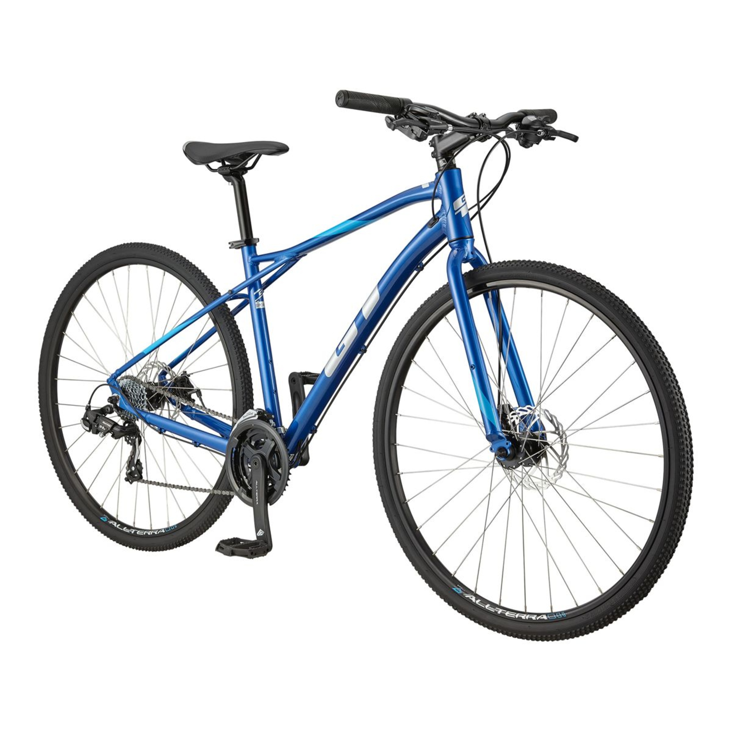 GT Transeo Sport 700c Hybrid Bike, 21 Speed, Aluminum Frame, Mechanical