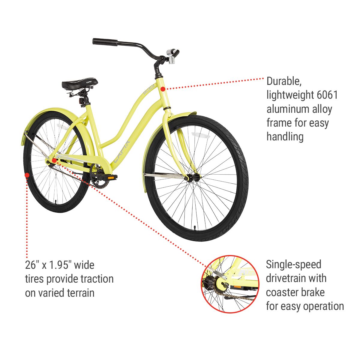 Capix Women's Valencia Cruiser Bike