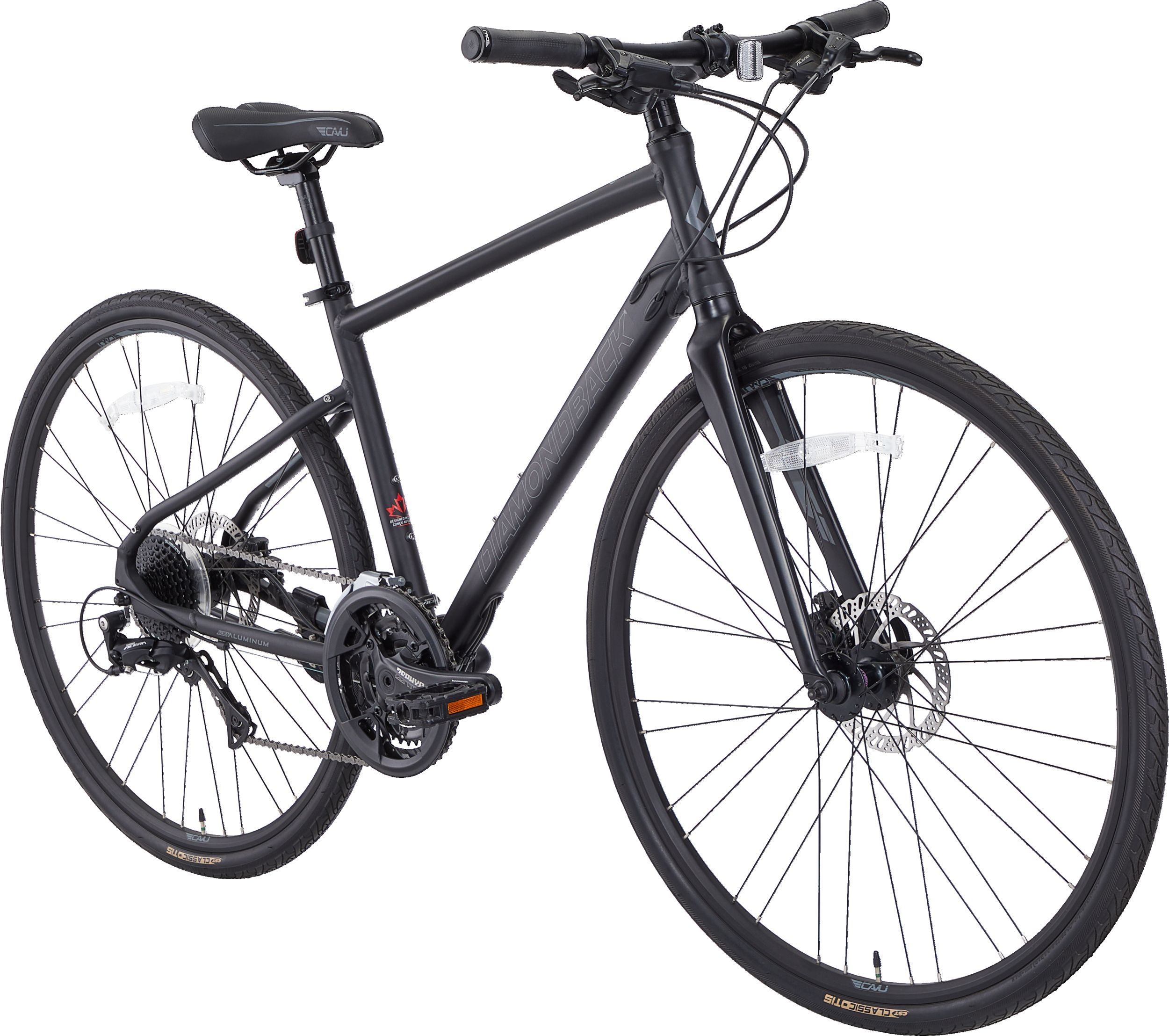 Diamondback Lachine 700C Hybrid Bike, 27 Speed, Aluminum Frame, Tektro ...