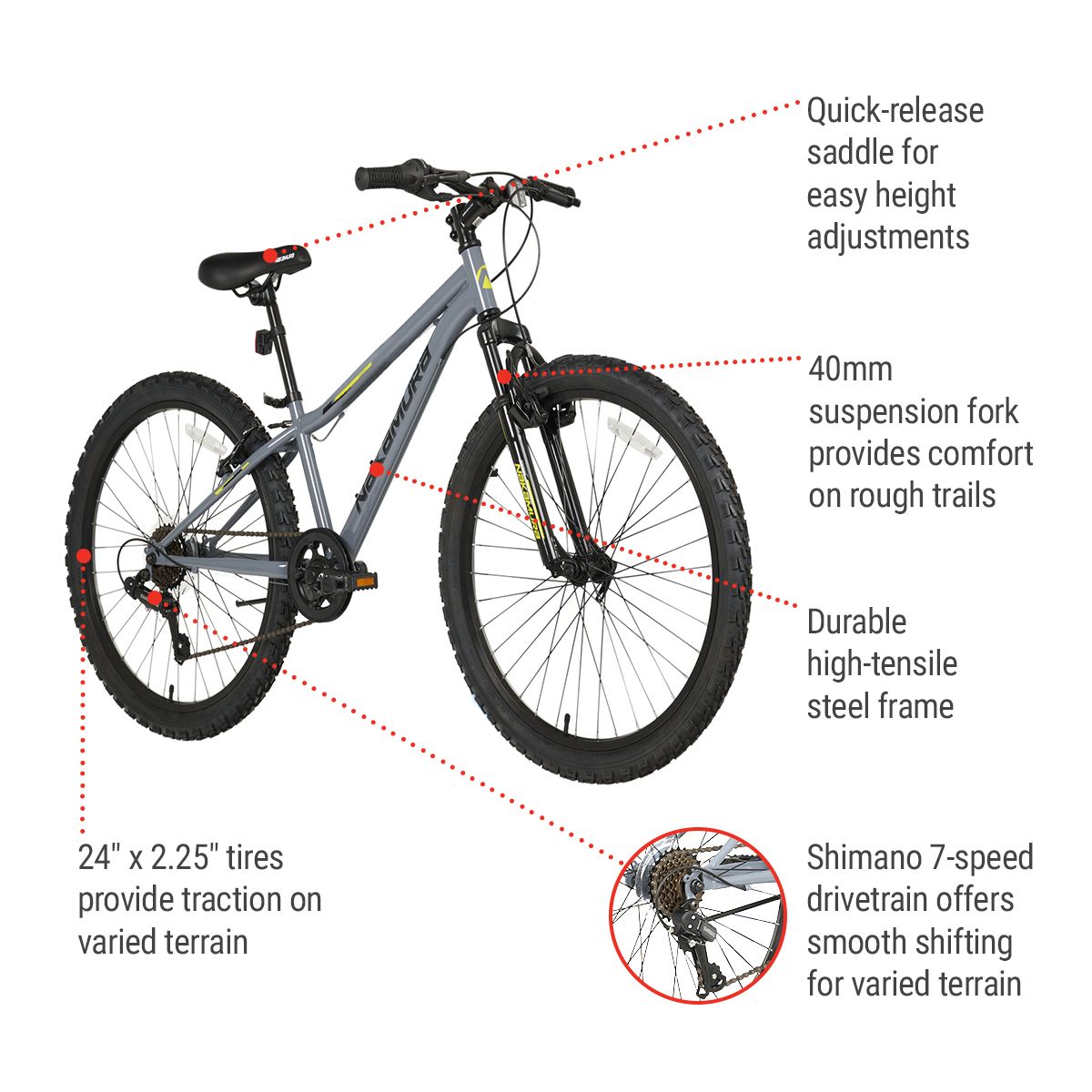 Nakamura Immersion 24" Junior Mountain Bike Front_Angled_Right