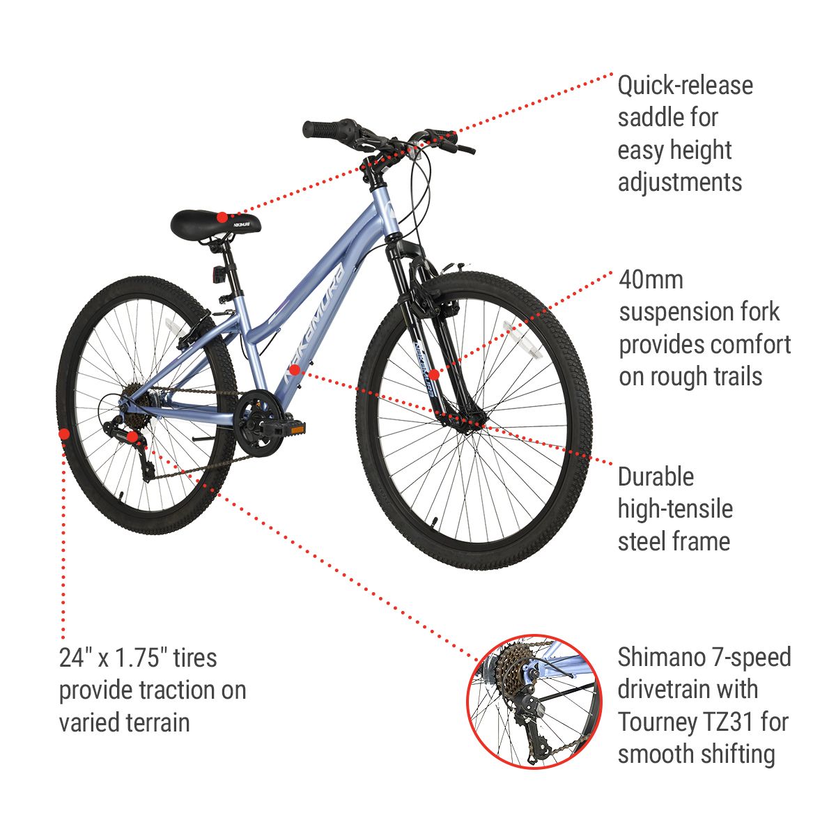 Nakamura Gesture 24" Junior Mountain Bike Front_Angled_Right