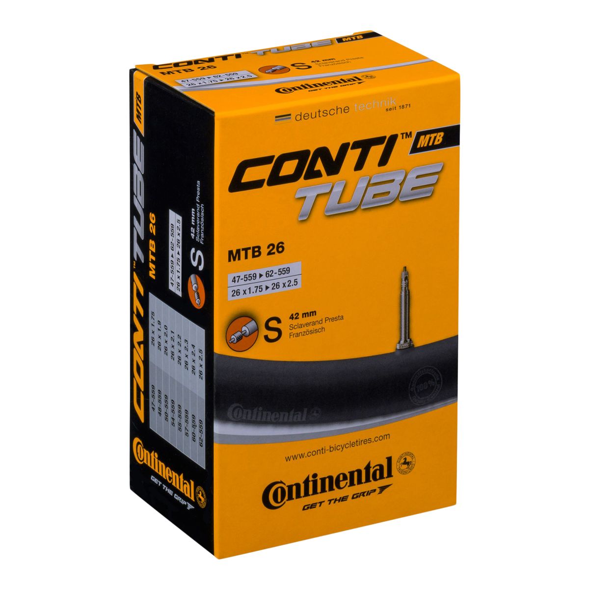 Image of Continental Presta 26X1.75-2.5 Bike Tube