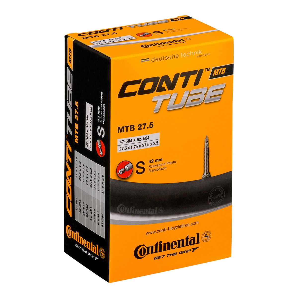 Image of Continental Presta 27.5X1.75-2.5 Bike Tube