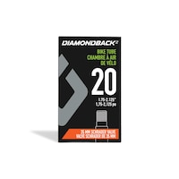 Diamondback 20 X 1.75-2.125 35 mm Schrader Mountain Bike Tire Tube Front_Flat
