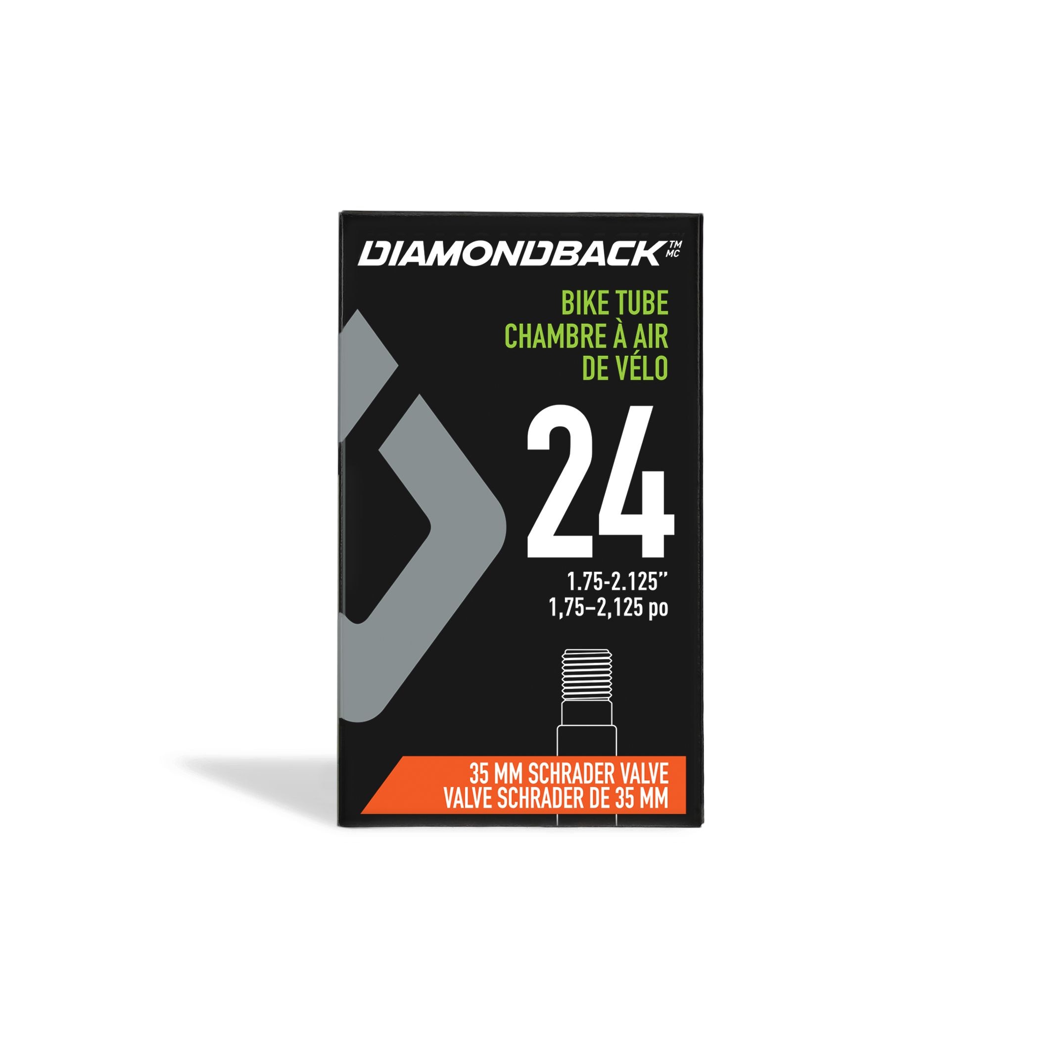 Diamondback Schrader 24x1.75-2.125 35mm Mountain Bike Tire Tube