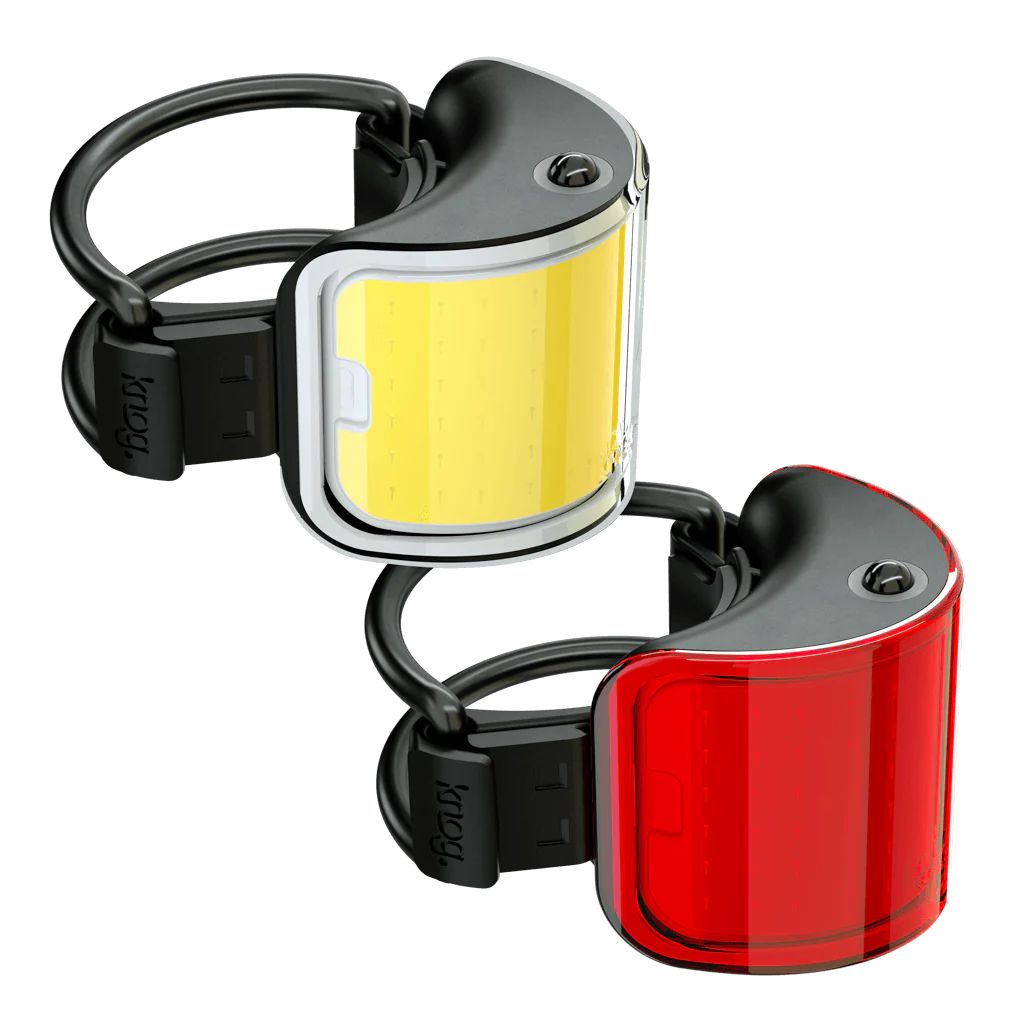 Knog Little Cobber Twin pack Bike Lights, 110/50 Lumens Front_Angled_Right