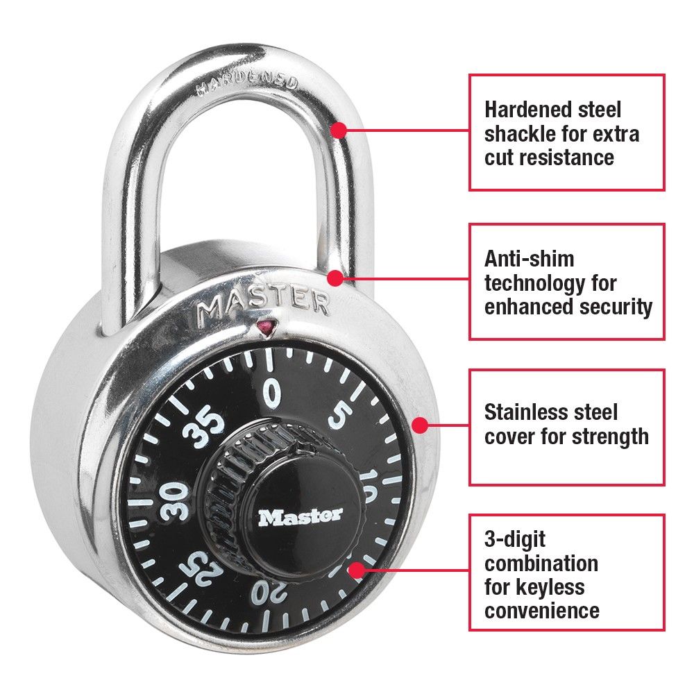 MASTERLOCK Wide Combination Padlock
