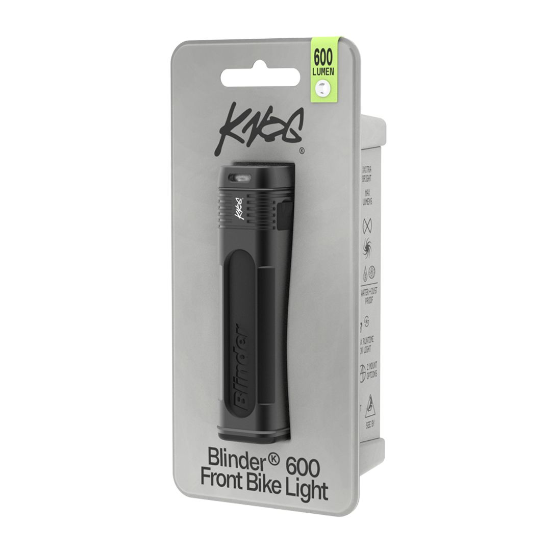 KNOG Selle Royal Blinder 600L Powerful Rechargeable Bike Light Front_Angled_Left