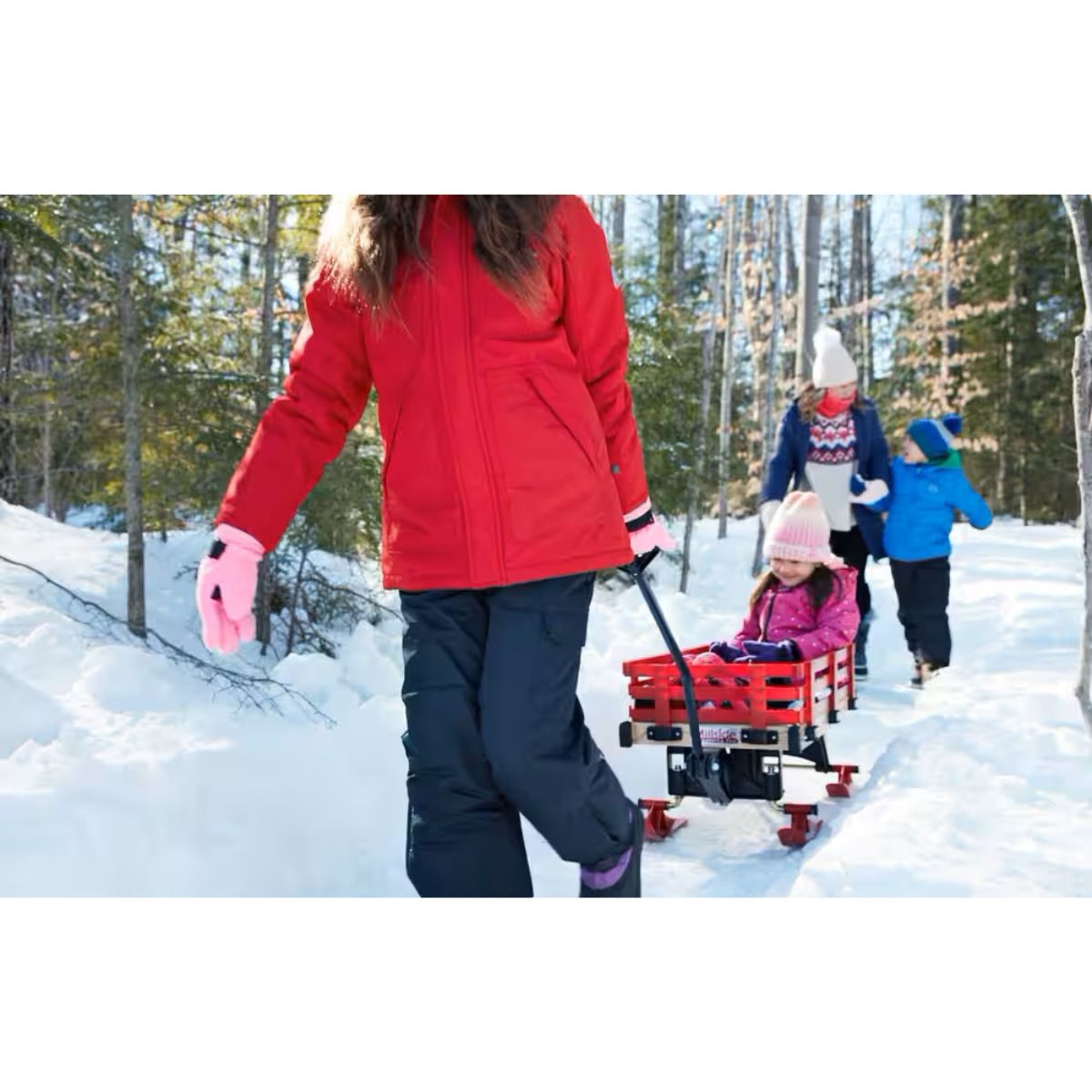 Millside All Season Wagon Bike Sleigh Front_Angled_Left