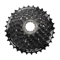 Shimano CS-HG200-8 8 Speed Cassette Overhead_Flat