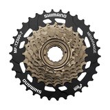 Shimano Tourney MF-TZ500 7 Speed Freewheel Overhead_Flat